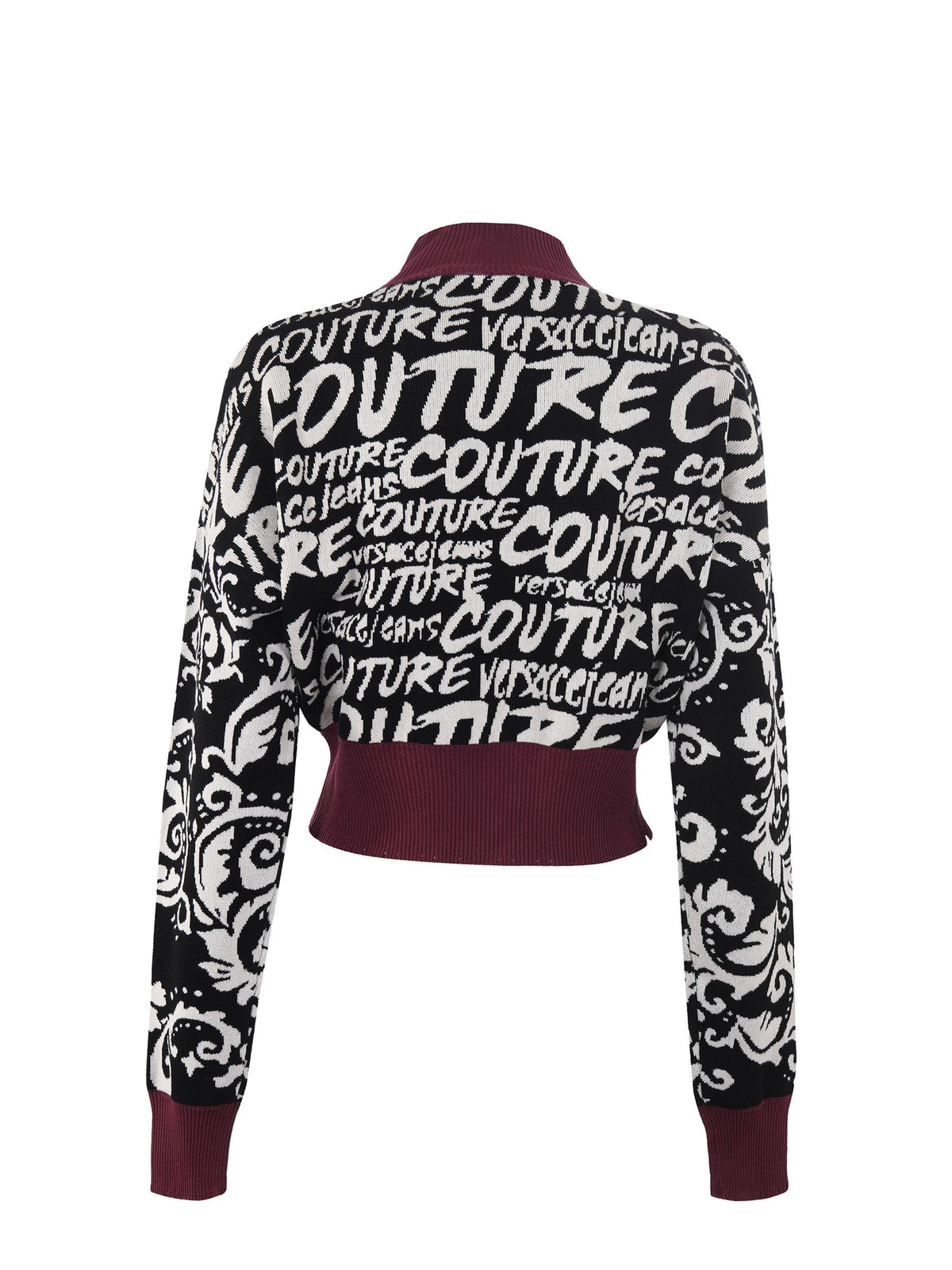 VERSACE JEANS Sweatshirts 73HAFM04 CM03G-A0E Black/Ivory