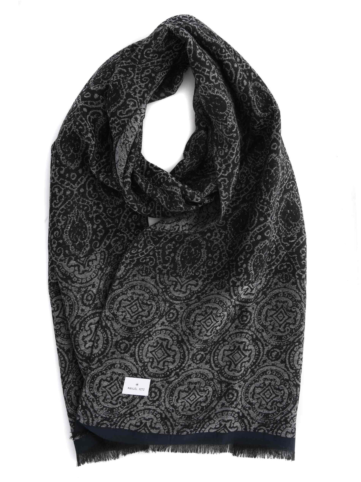 MANUEL RITZ Scarves S7109 243884-99 Black/grey