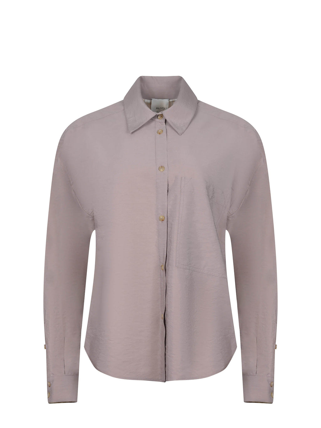 ALYSI Shirts 165247 A5219-FUME Mud
