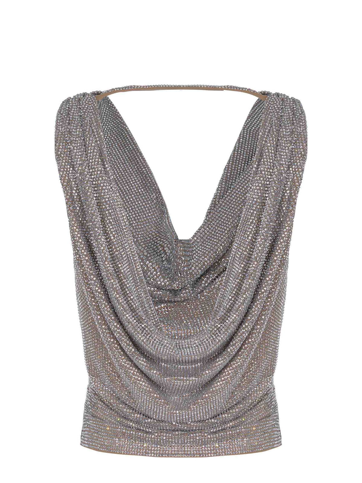 GIUSEPPE DI MORABITO Top TO355FC 05212-21 Rhinestone