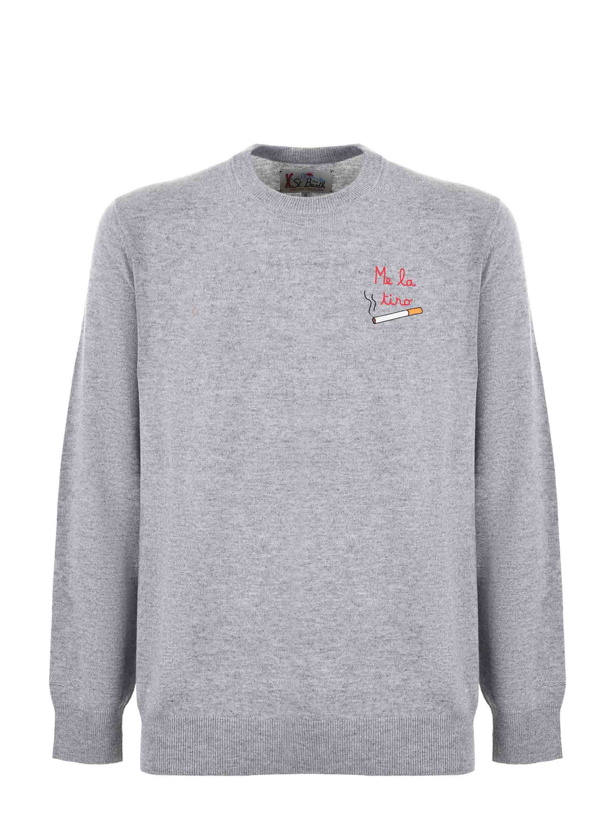 MC2 SAINT BARTH Sweaters HERON LIGHT 03484I Mélange Grey