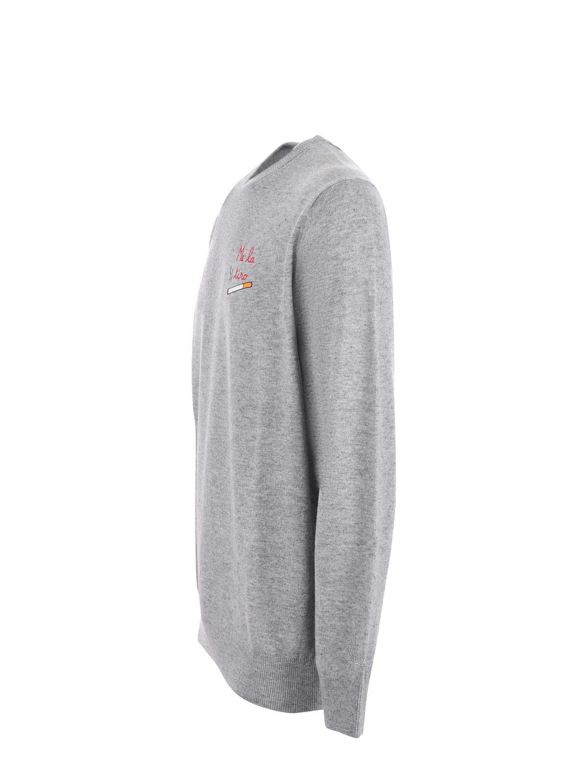 MC2 SAINT BARTH Sweaters HERON LIGHT 03484I Mélange Grey