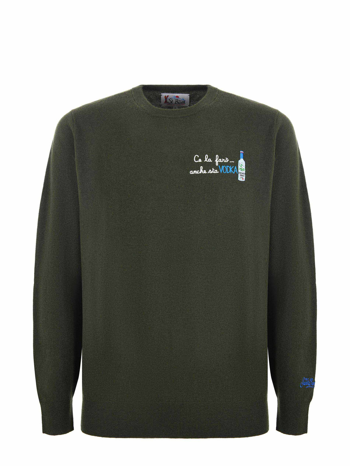 MC2 SAINT BARTH Sweaters HERON LIGHT 03495I Military green