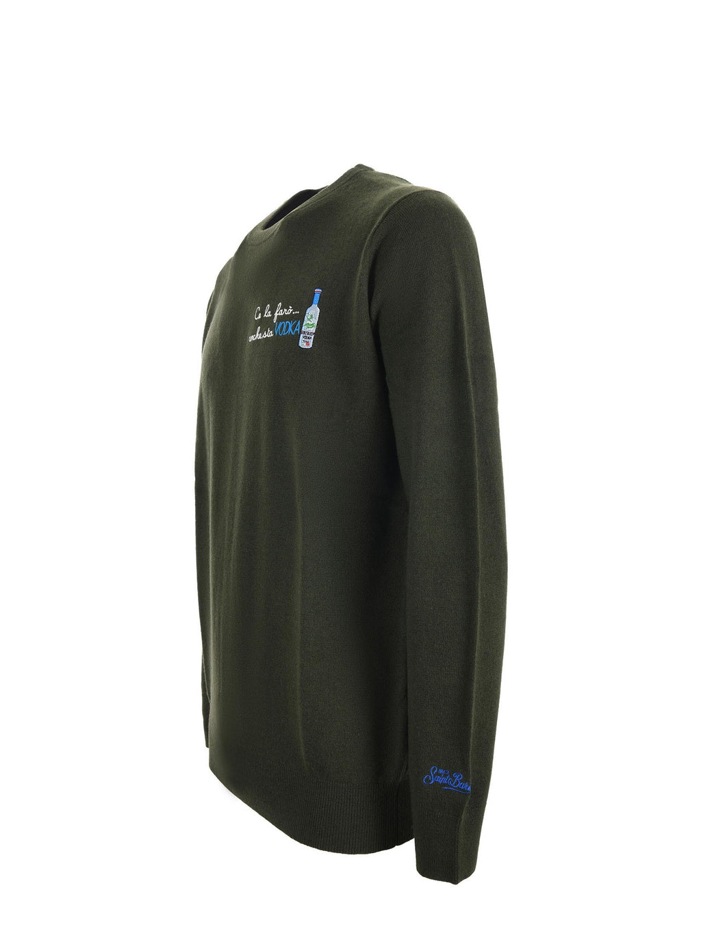MC2 SAINT BARTH Sweaters HERON LIGHT 03495I Military green