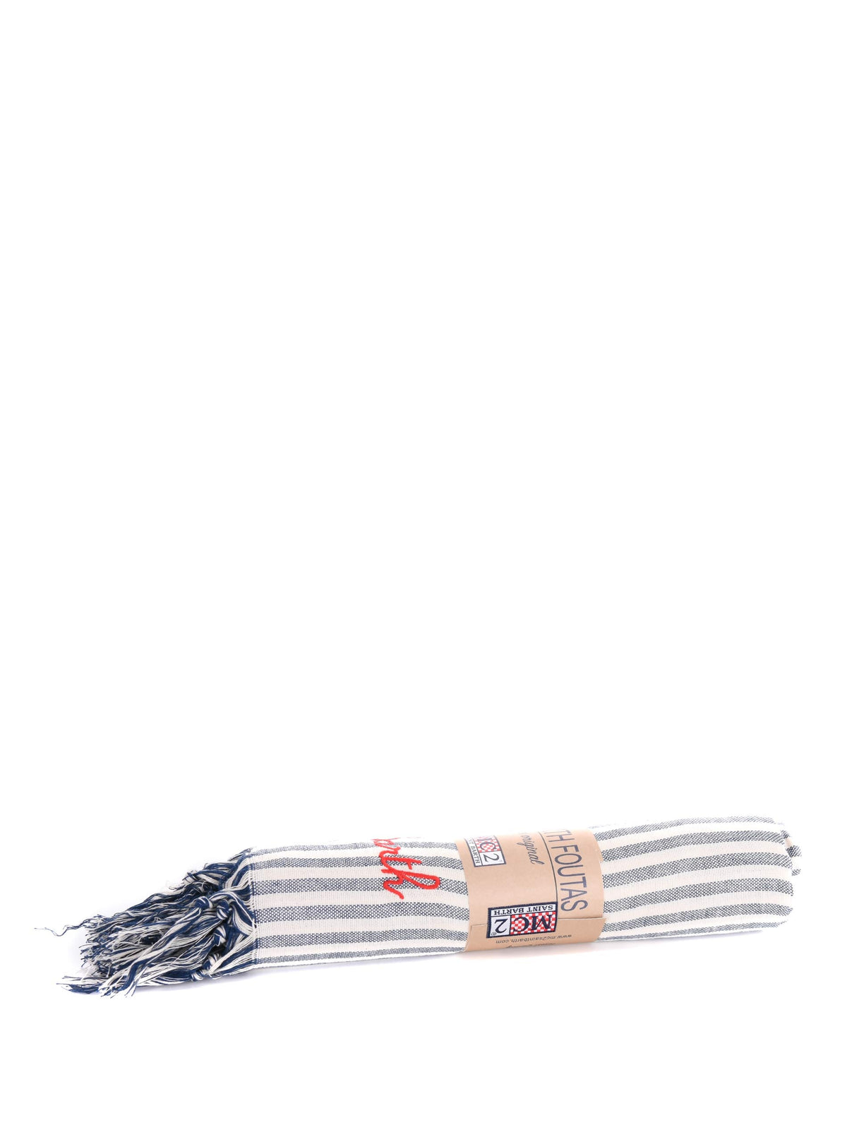 MC2 SAINT BARTH Beach towels FOUL002 02766L Green/ecru