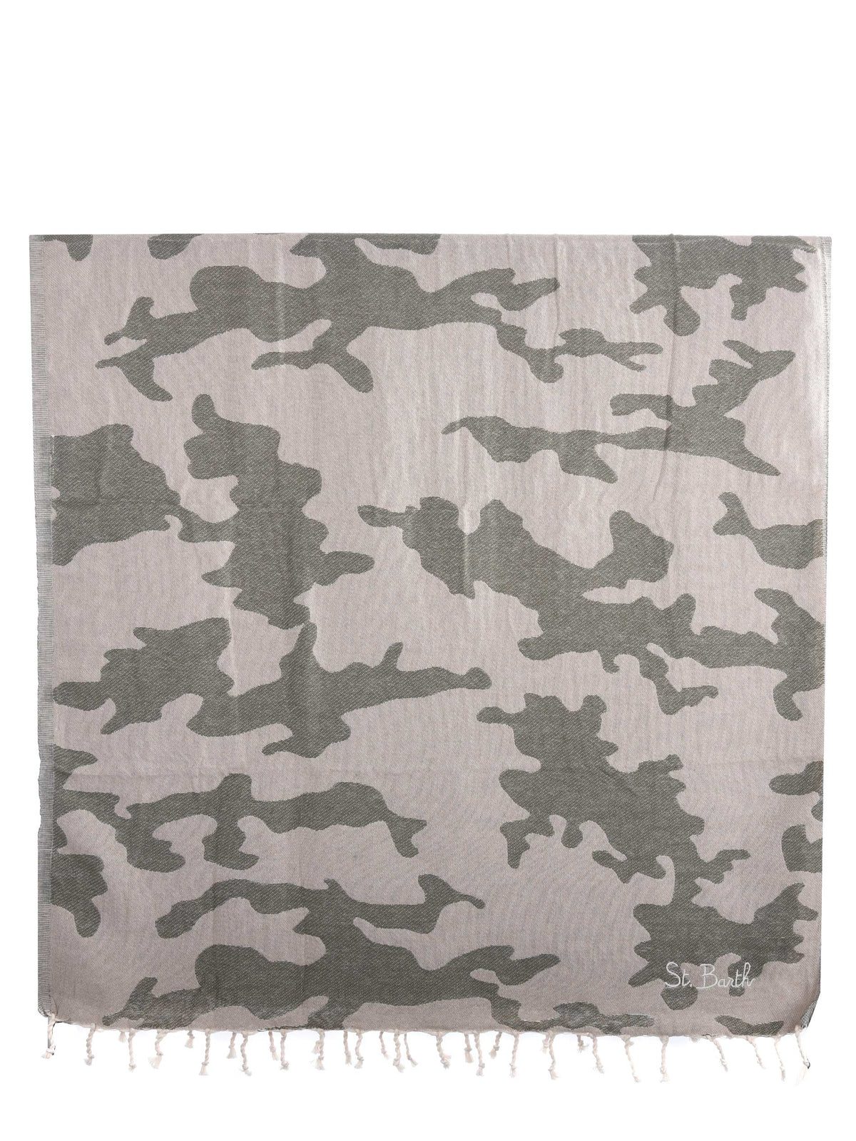 MC2 SAINT BARTH Beach towels FOUT009 02711L Military Green/Sand