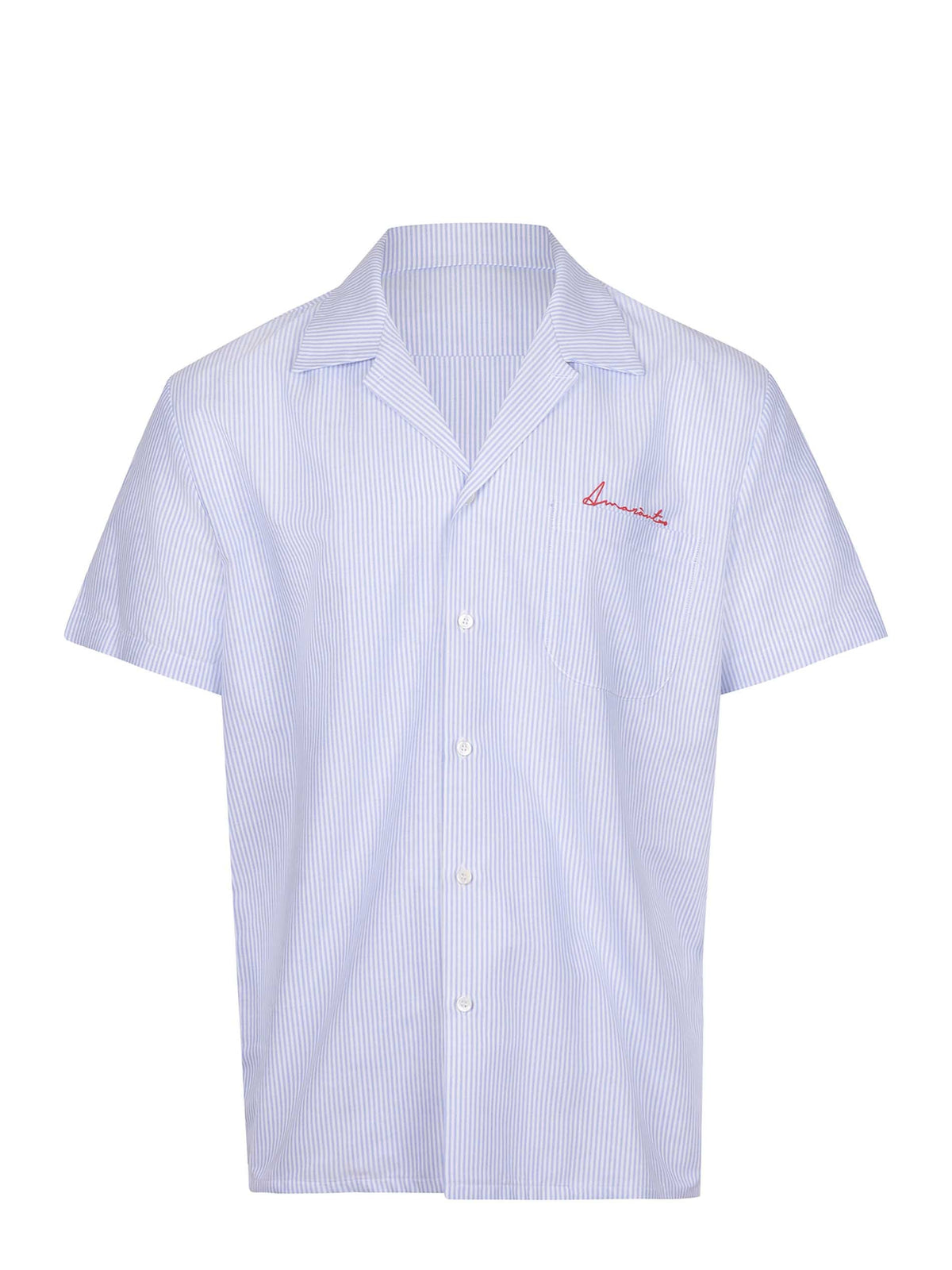 AMARANTO Shirts B6D0014 STRIPED Light blue/white