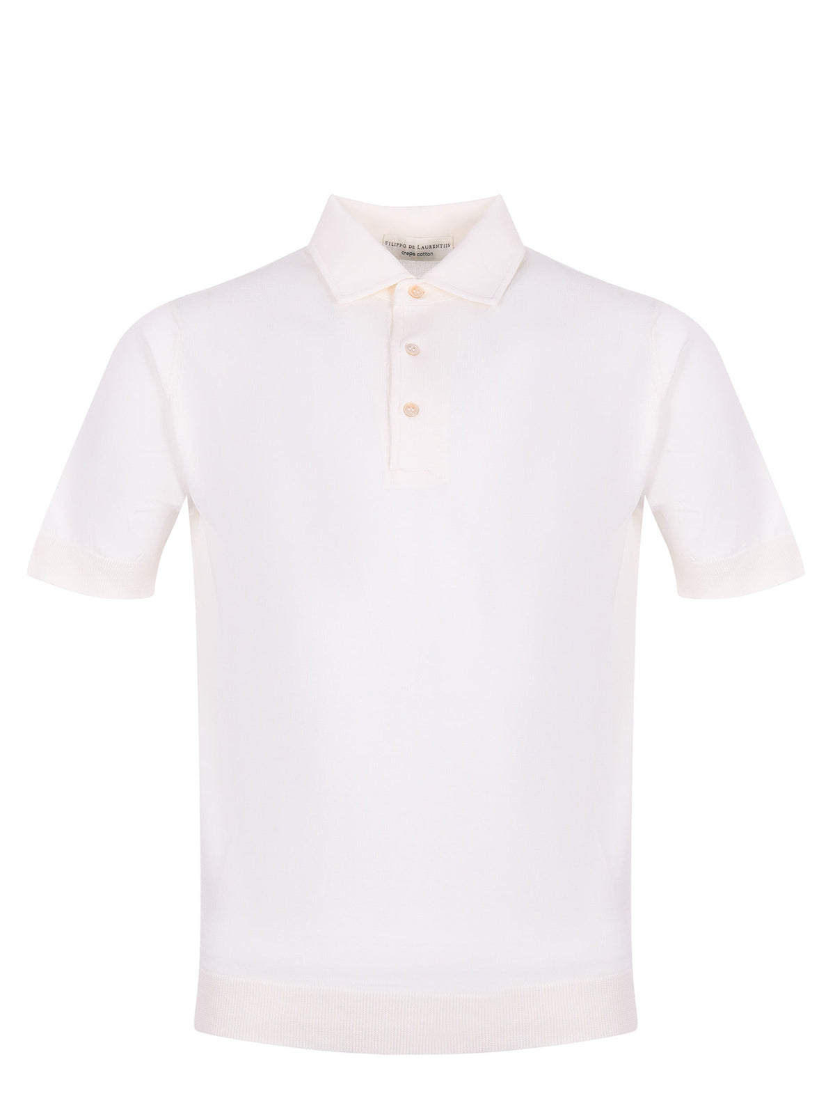 FILIPPO DE LAURENTIS Polo PL1MCPAR CR14R-020 Ivory