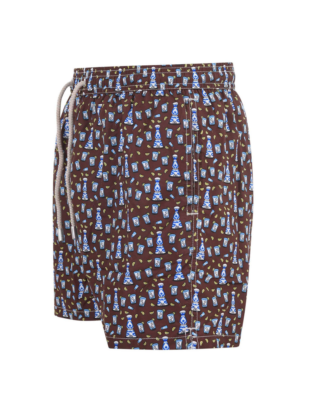 MC2 SAINT BARTH Swimwear LIGHTING MICRO 06287D Brown/light blue