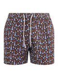 MC2 SAINT BARTH Swimwear LIGHTING MICRO 06287D Brown/light blue
