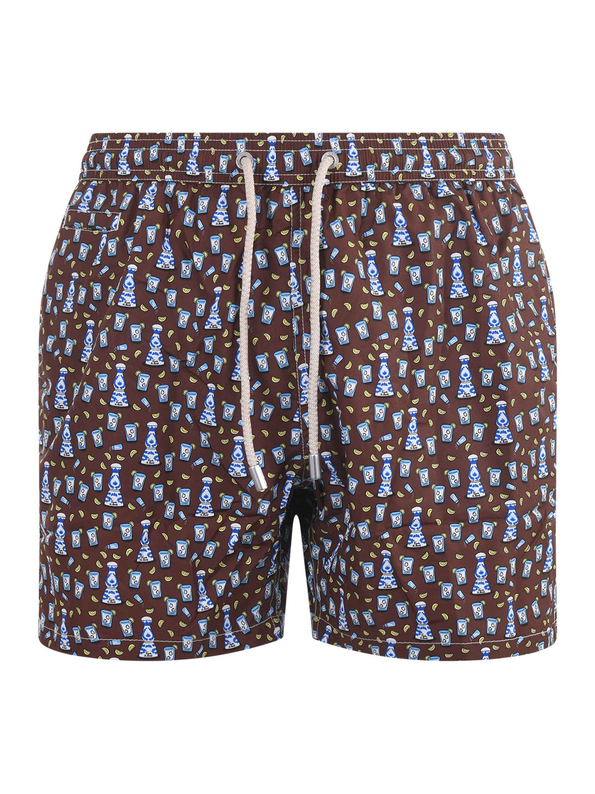 MC2 SAINT BARTH Swimwear LIGHTING MICRO 06287D Brown/light blue