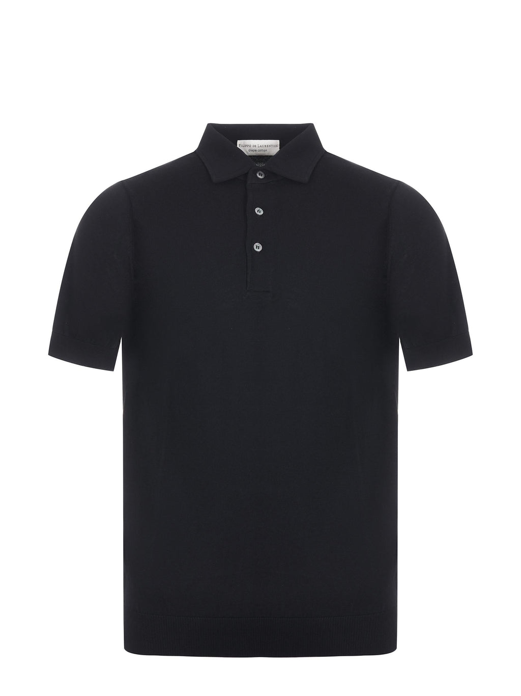 FILIPPO DE LAURENTIS Polo PL1MCPAR CR14R-990 Black
