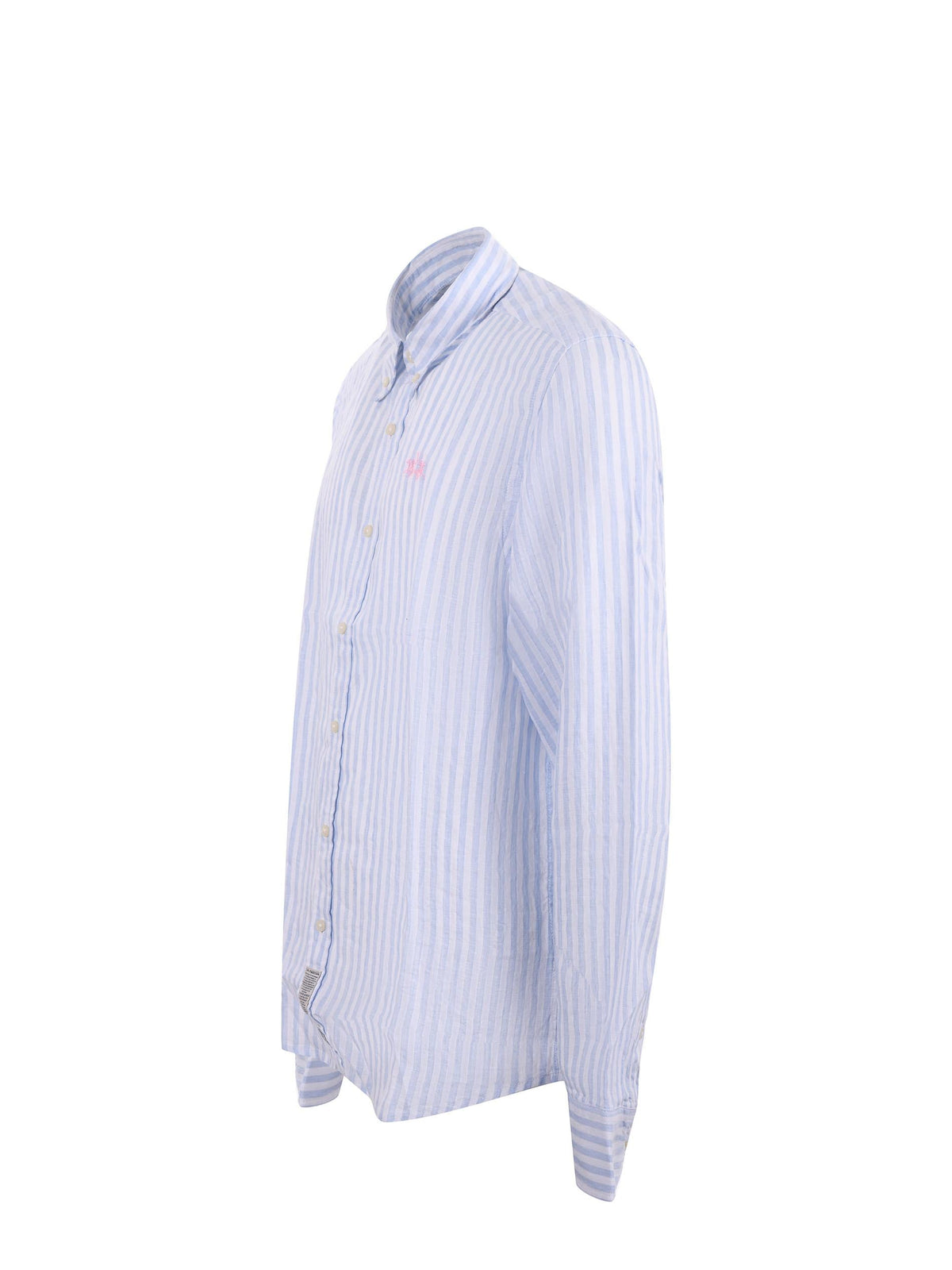 LA MARTINA Shirts MCC012-TL339 S7171 Light blue/white