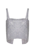 TWENTY FOURHAITCH Top A0121-NEW CETUS SILVER Silver