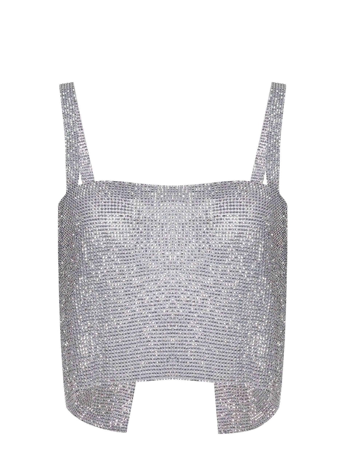 TWENTY FOURHAITCH Top A0121-NEW CETUS SILVER Silver