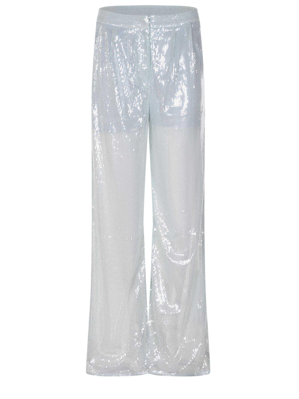 TWENTY FOURHAITCH Trousers A0085-YUAN AQUA LIGHT Blue